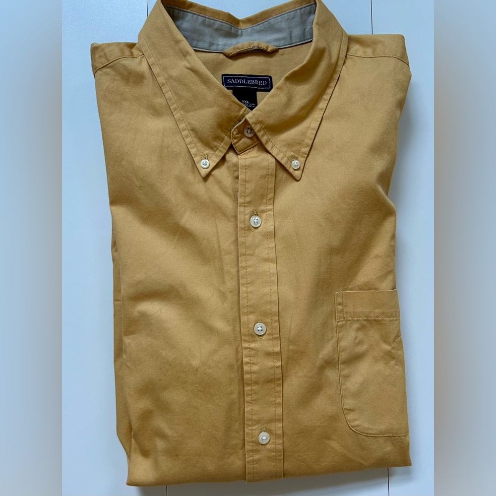 SADDLEBRED DRESS SHIRT LONG SLEEVE XXL